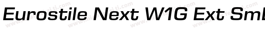 Eurostile Next W1G Ext SmBd It字体转换